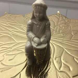 Lenox White Ceramic Drummer Figurine from the jewels collection issued 1995